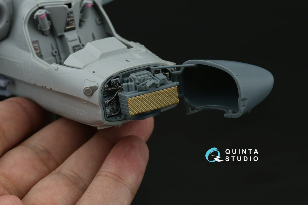Quinta Studio QD+48635 Ка-52М radar bay with nose cone (Quinta Models) (with 3D-printed resin parts) 1/48