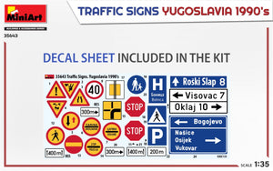 MiniArt 35643 TRAFFIC SIGNS. YUGOSLAVIA 1990’s 1/35 – Bild 2