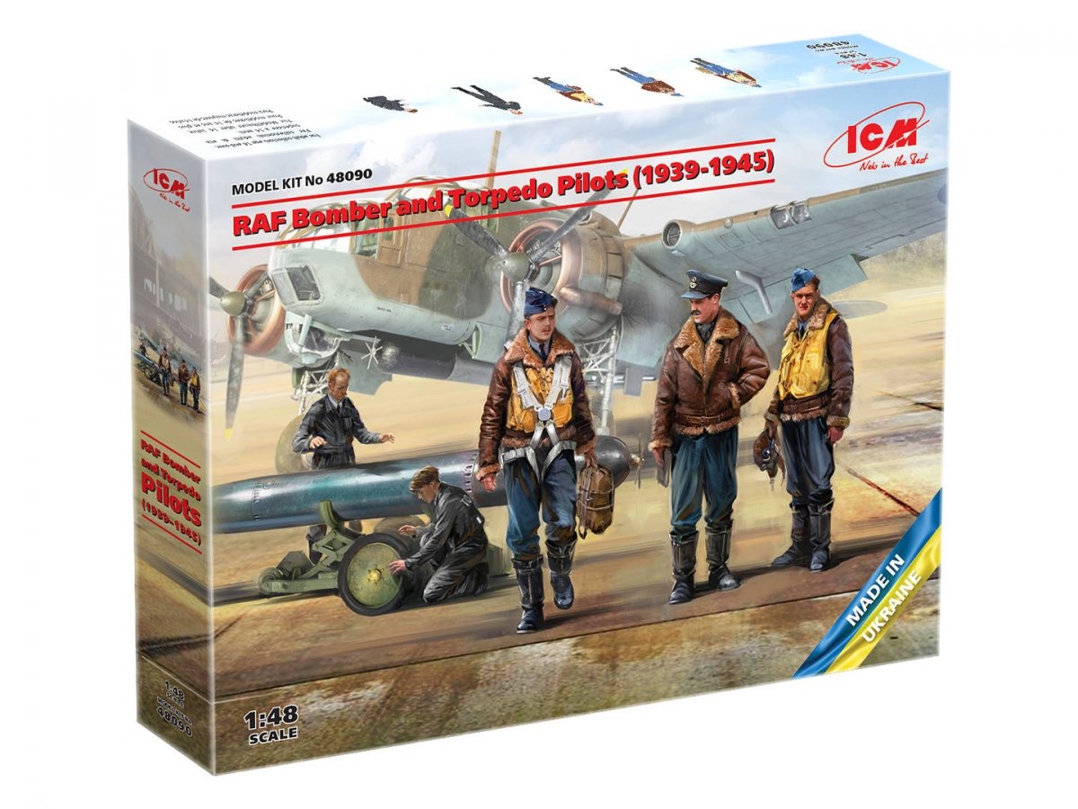 ICM 48090 RAF Bomber and Torpedo Pilots 1939-1945 1/48 – Bild 2