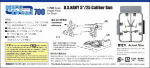 Fine Molds WA40 U.S.NAVY 5&amp;quot;/25 Caliber Gun 1/700 – imagen 2
