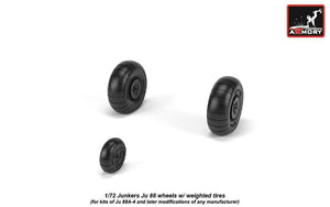 Armory Models AW72202 Junkers Ju 88 late wheels w/ weighted tires 1/72 – Bild 4