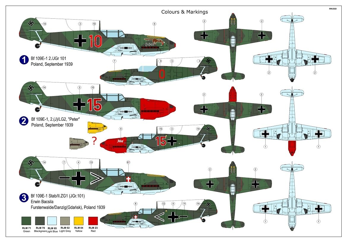Maquette AZ7801 Bf 109E-1 « Campagne de Pologne » au 1/72 – image 2