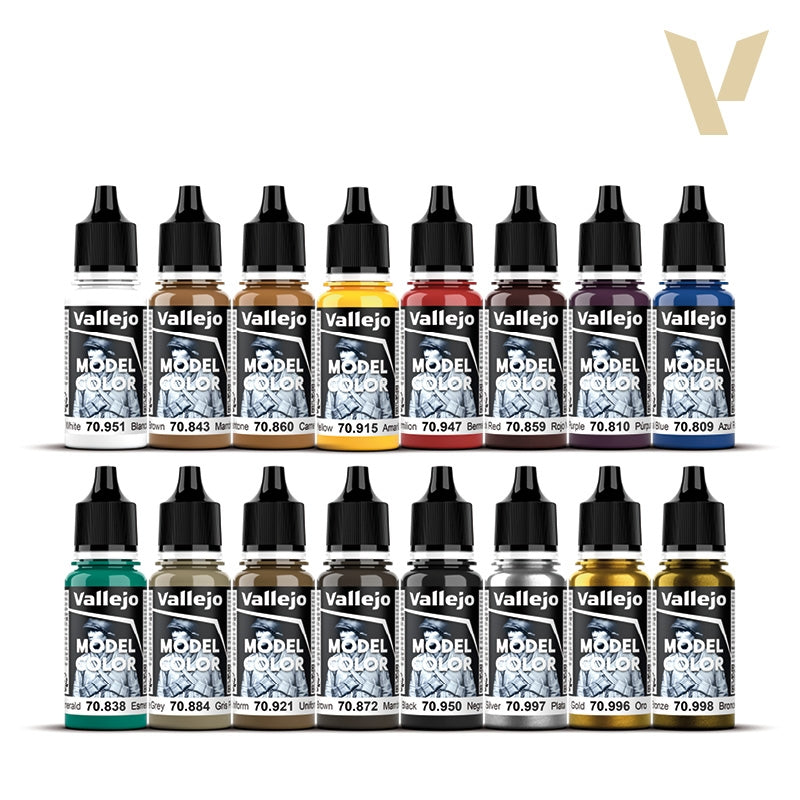 Vallejo 70142 Medieval Colors - Figure Color Series - Model Color Set 16x 18ml