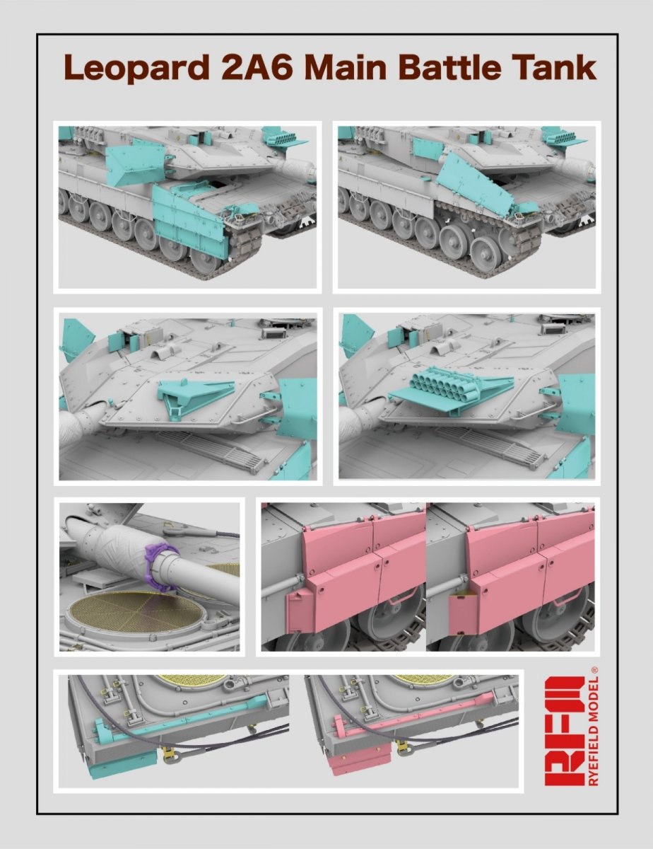Rye Field Model 5065 Leopard 2A6 Main Battle Tank 1/35 – zdjęcie 4