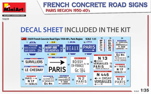 MiniArt 35659 FRENCH CONCRETE ROAD SIGNS. PARIS REGION 1930-40’s 1/35 – Bild 2