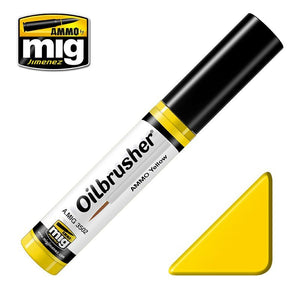 AMMO de Mig Jimenez 3502 Oilbrusher AMMO JAUNE - peinture à l&amp;#39;huile au pinceau