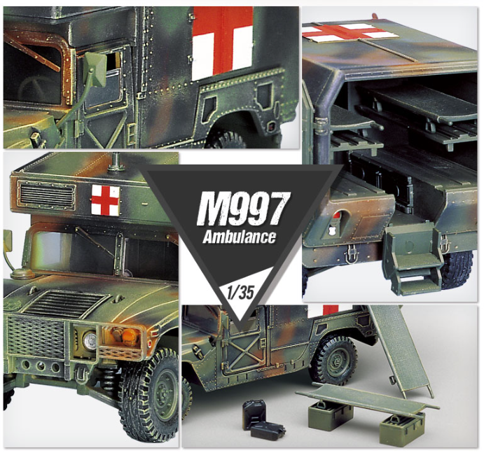 Ambulance Humvee Maxi M997 d&amp;#39;Academy 13243 au 1/35 – image 5