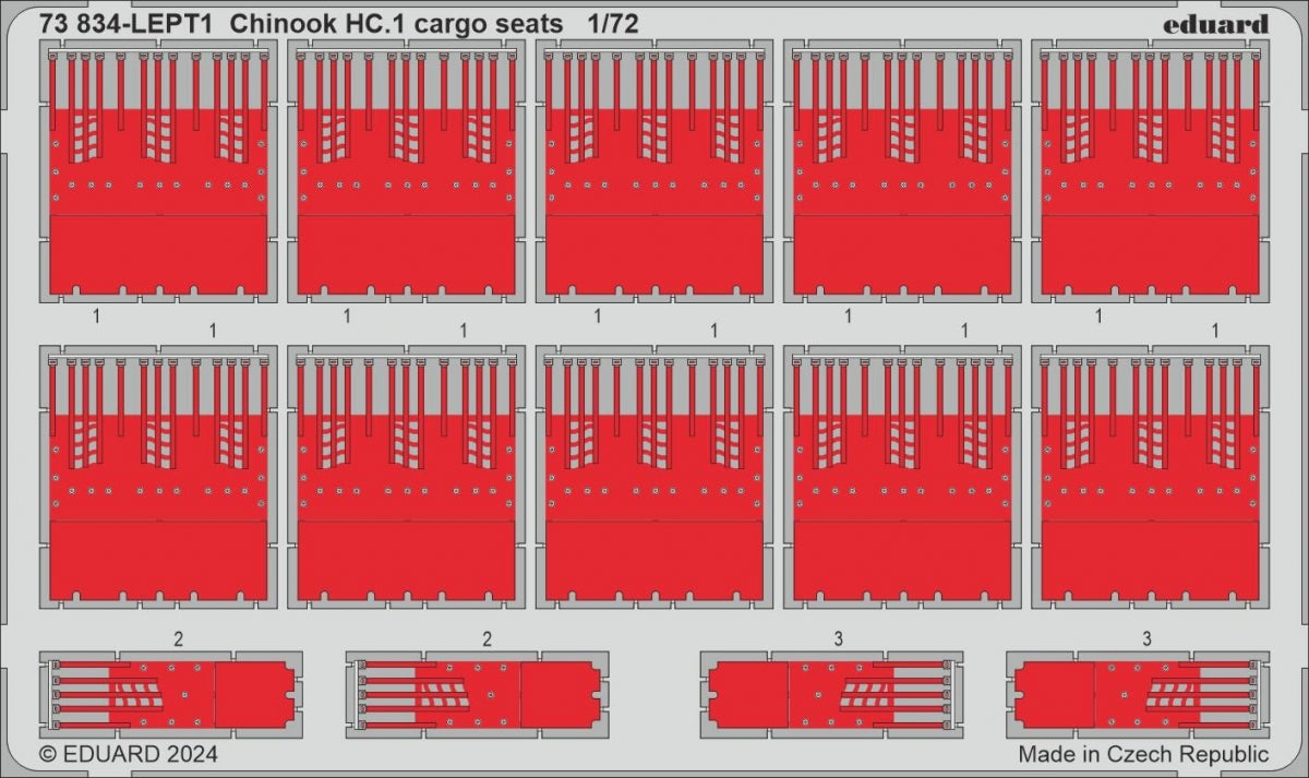 Eduard 73834 Chinook HC.1 cargo seats AIRFIX 1/72