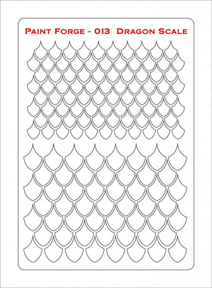 Paint Forge PFST013L STENCIL - DRAGON SCALE – image 2