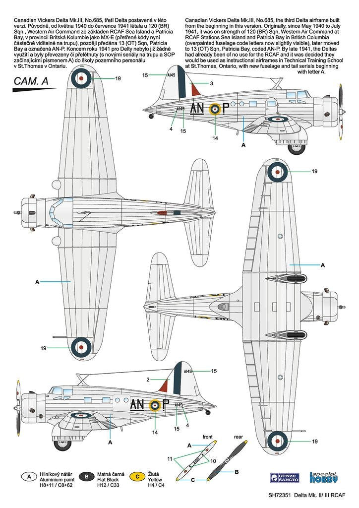 Maquette Special Hobby 72351 Delta Mk. II/III RCAF au 1/72 – image 5