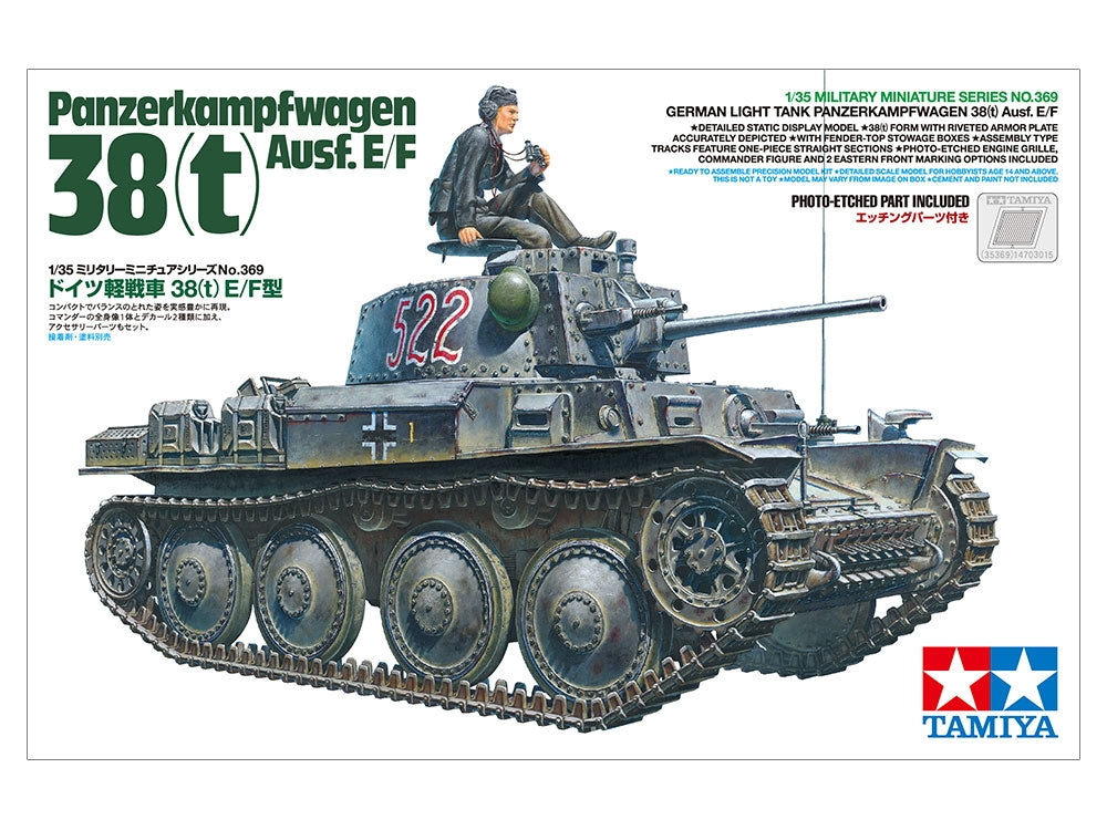 Tamiya 35369 Pz.Kpfw.38(t) Ausf. E/F 1/35 – imagen 2