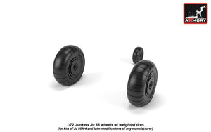 Armory Models AW72202 Junkers Ju 88 late wheels w/ weighted tires 1/72 – Bild 2