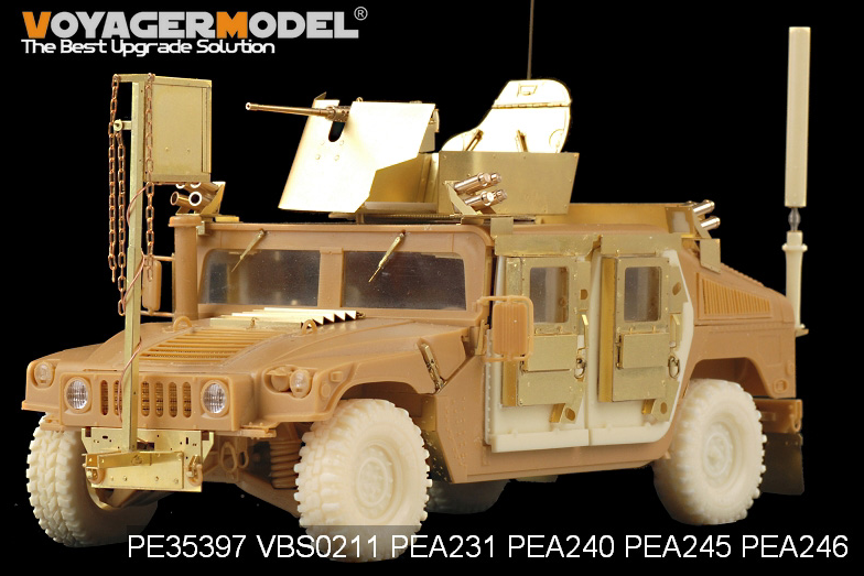 Voyager Model PEA245 Modern HUMVEE/DUMVEE family Super Swaper wheels w/spare wheel (GP) 1/35 – Bild 3