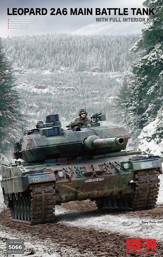Rye Field Model 5066 Leopard 2 A6 - FULL INITERIOR 1/35