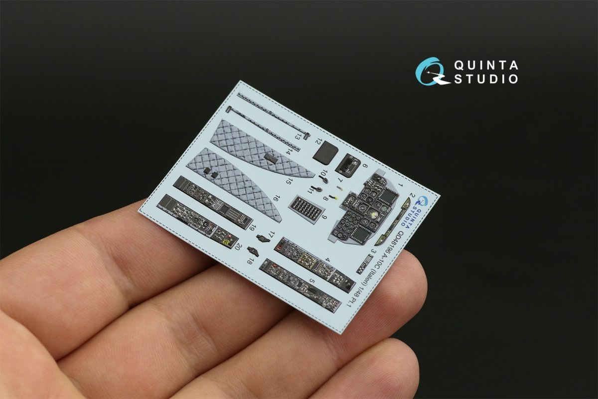 Quinta Studio QD48196 A-10C 3D-Printed &amp;amp; coloured Interior on decal paper (for Italeri ) 1/48 – Bild 10