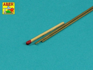 Aber HR-15 Sześciokątne pręty mosiężne 1,5mm długość 245mm (2 sztuki) – zdjęcie 2