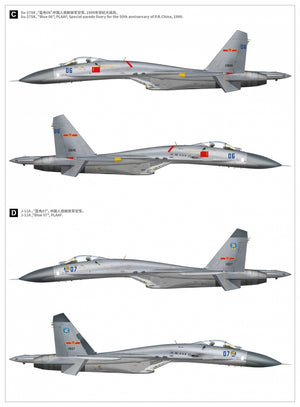 Great Wall Hobby S4818 Su-27 Flanker-B 30th Anniversary Service in China 1/48 – immagine 3