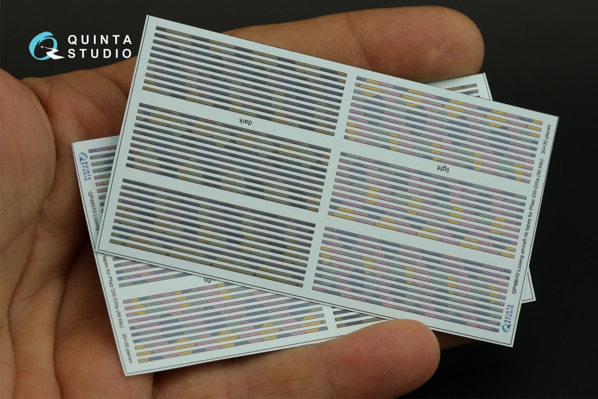Quinta Studio QP48010 Lozeng rib tapes for Pfalz DIII-DIIIa (All kits) 1/48 – zdjęcie 2