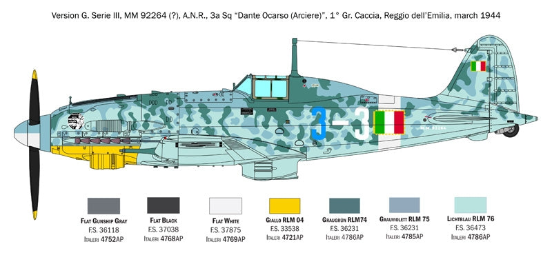 Italeri 2519 Macchi C.205 Veltro 1/32 – Bild 18