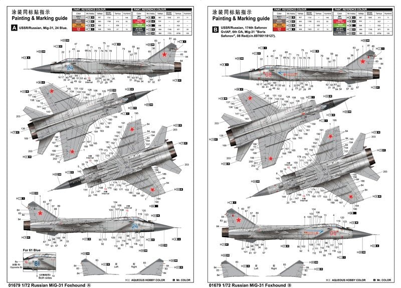 Trumpeter 01679 Russian MiG-31 Foxhound 1/72 – Bild 2