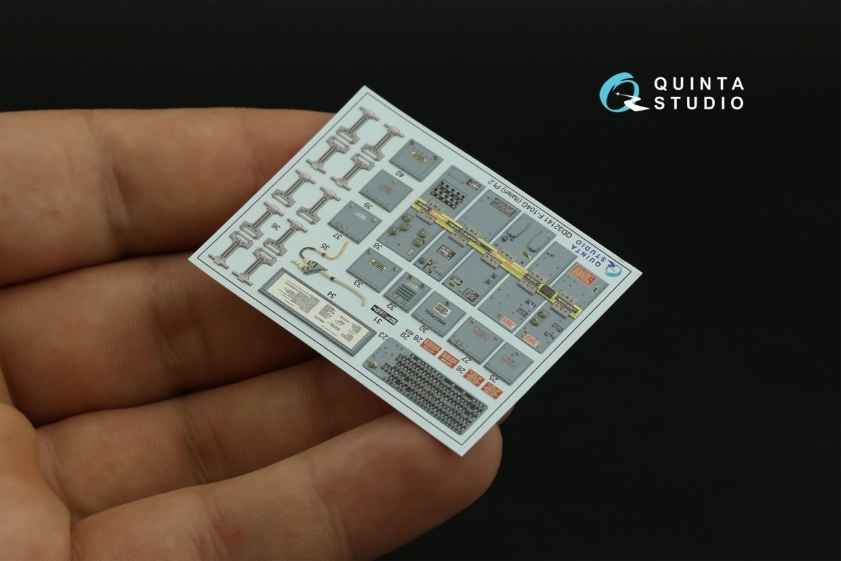 Quinta Studio QD32141 F-104G 3D-Printed &amp;amp; coloured Interior on decal paper (Italeri) 1/32 – Bild 4