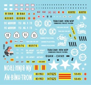 Star Decals 35-C1252 Vietnam # 2. ARVN V-100 1 1/35 – immagine 3