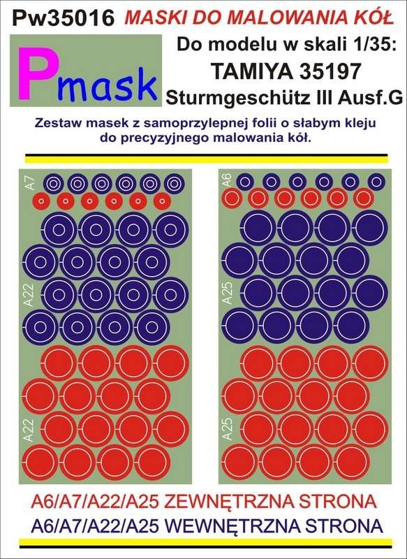 P-Mask PW35016 STURMGESCHUTZ III AUSF.G TAMIYA 35197 1/35