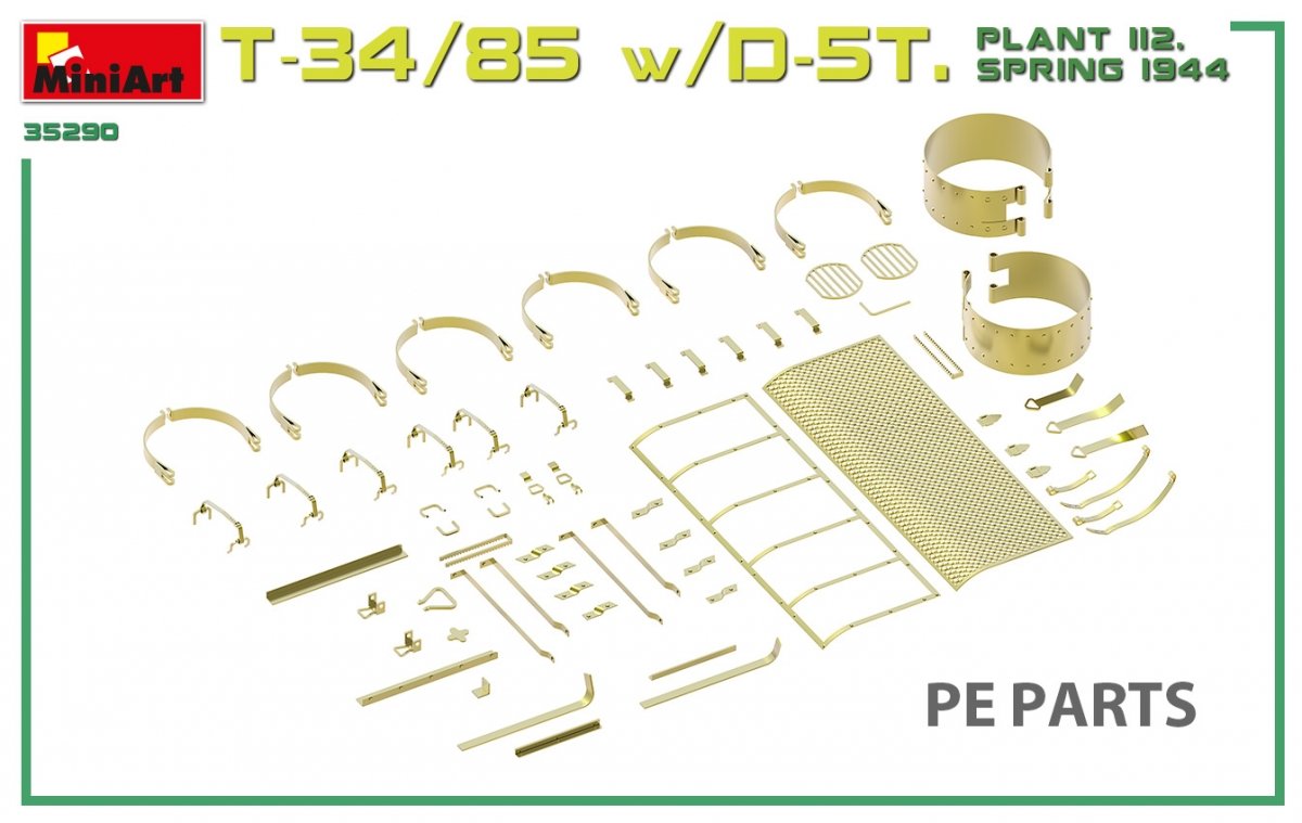 Miniart 35290 T-34/85 w/D-5T. PLANT 112. SPRING 1944. INTERIOR KIT 1/35 – zdjęcie 10