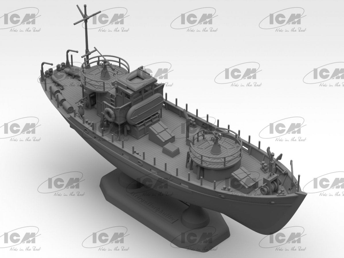 ICM S012 KFK Kriegsfischkutter WWII German multi-purpose boat 1/144 – immagine 4