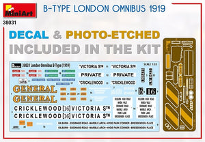 MiniArt 38031 B-TYPE LONDON OMNIBUS 1919 1/35 – Bild 2
