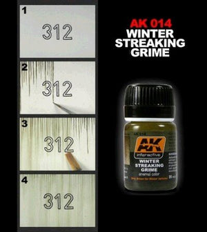 AK Interactive AK014 Winter Streaking Grime 35ml – immagine 2