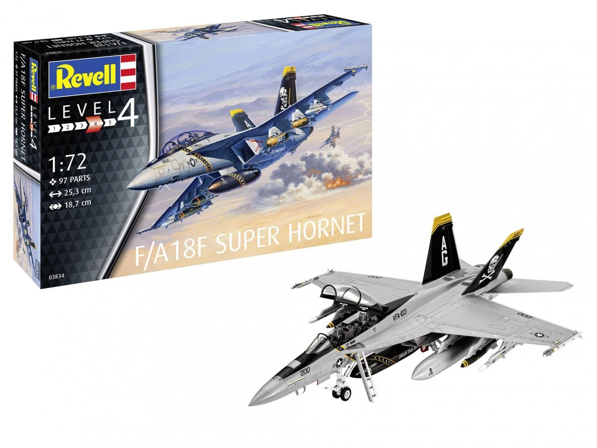 Revell 03834 F/A 18F Super Hornet 1/72 – immagine 2