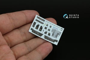 Quinta Studio QD72077 F/A-18C late 3D-Printed &amp;amp; coloured Interior on decal paper (Academy) 1/72 – Bild 3