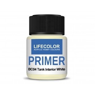Lifecolor BC04 Acrylic Primer Tank Interior White 22ml – zdjęcie 2