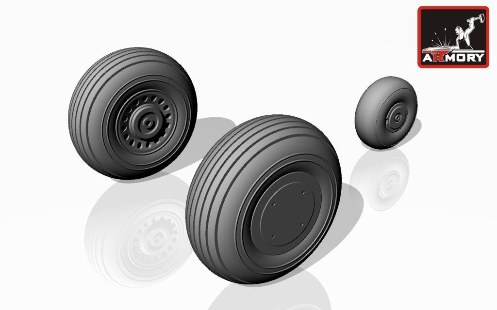 Armory Models AW72303 A-20G Boston wheels, late 1/72 – Bild 4