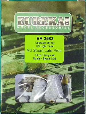 Eureka XXL ER-3583 Zestaw waloryzujący do czołgu lekkiego US M3 STUART Late Prod. dopasowany do modelu TAMIYA / Upgrade set for the US M3 STUART Late Prod. light tank, fits TAMIYA kit 1/35