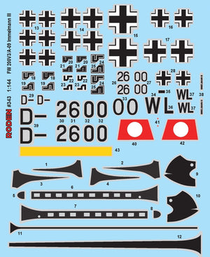 Roden 343 Focke Wulf FW200V3/A-09 Immelman III 1/144 – Bild 2