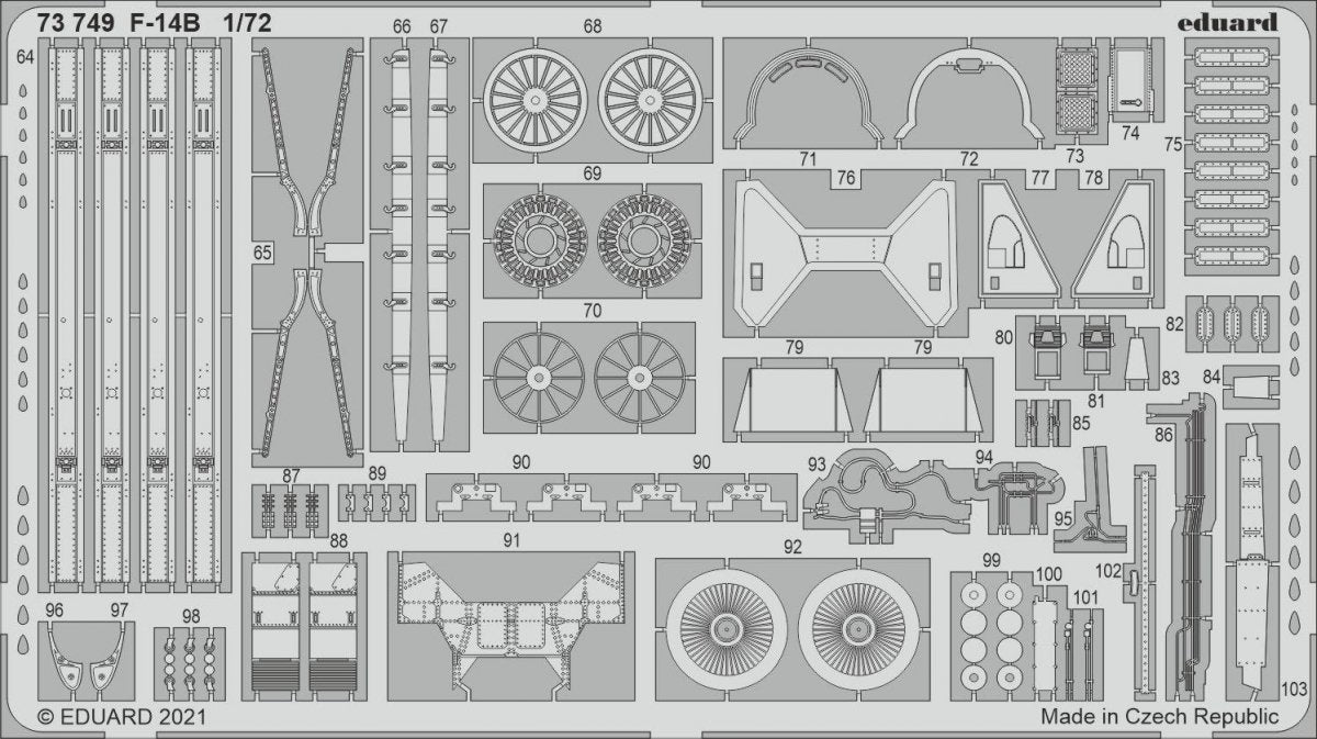 Eduard 73749 F-14B GREAT WALL HOBBY 1/72 – immagine 2
