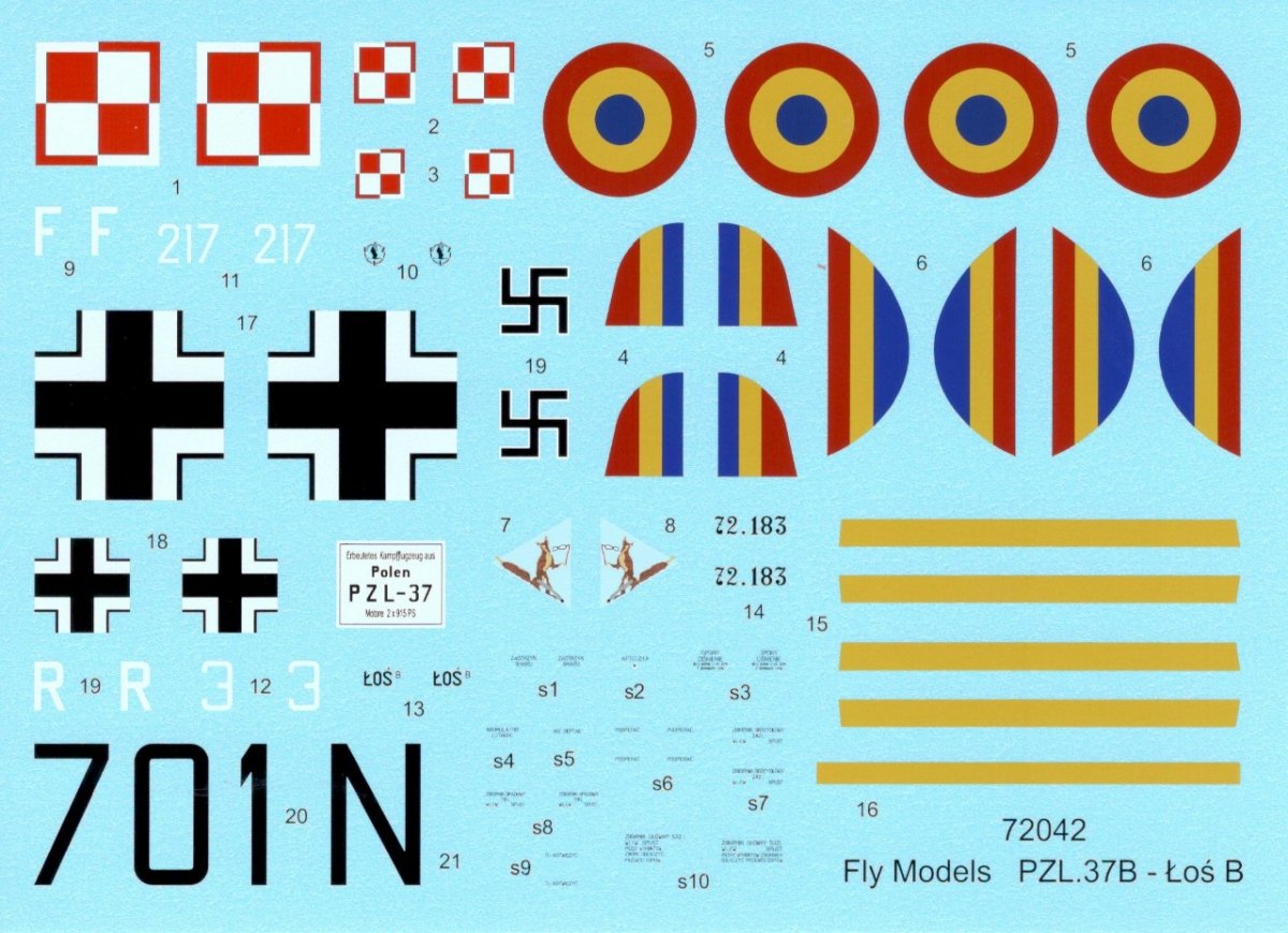 Fly 72042 PZL.37 B Łoś Polish Medium Bomber 1/72 – immagine 10