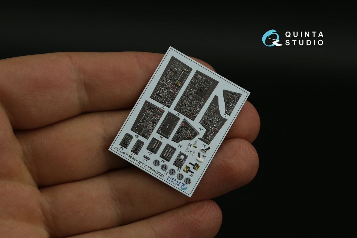 Quinta Studio QDS-48405 F-14D 3D-Printed &amp;amp; coloured Interior on decal paper (Hobby Boss) (Small version) 1/48 – imagen 6