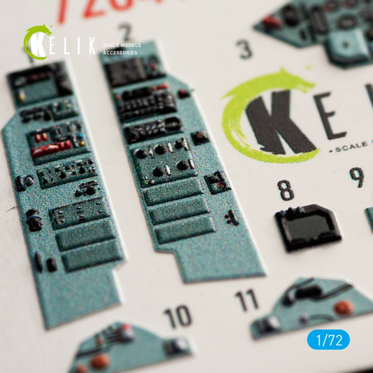 KELIK K72041 SU-27UB INTERIOR 3D DECALS FOR TRUMPETER KIT 1/72 – zdjęcie 2