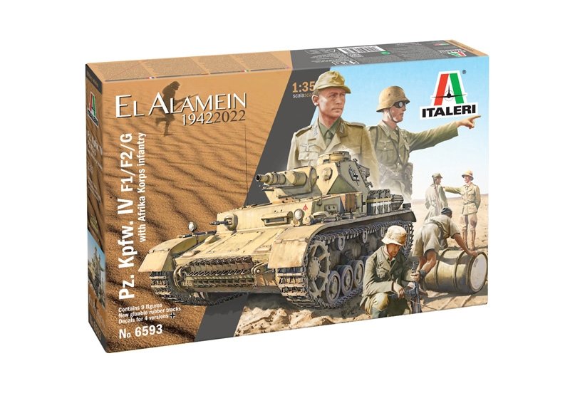 Italeri 6593 Pz.Kpfw.IV F1/F2/G With Afrika Korps Infantry 1/35 – immagine 2
