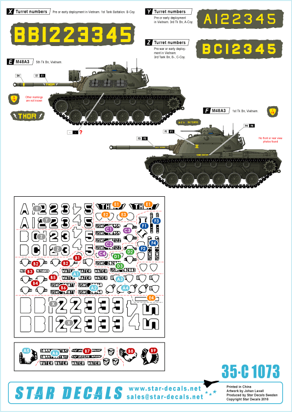 Star Decals 35-C1073 M48A3 Early model 1/35 – immagine 2