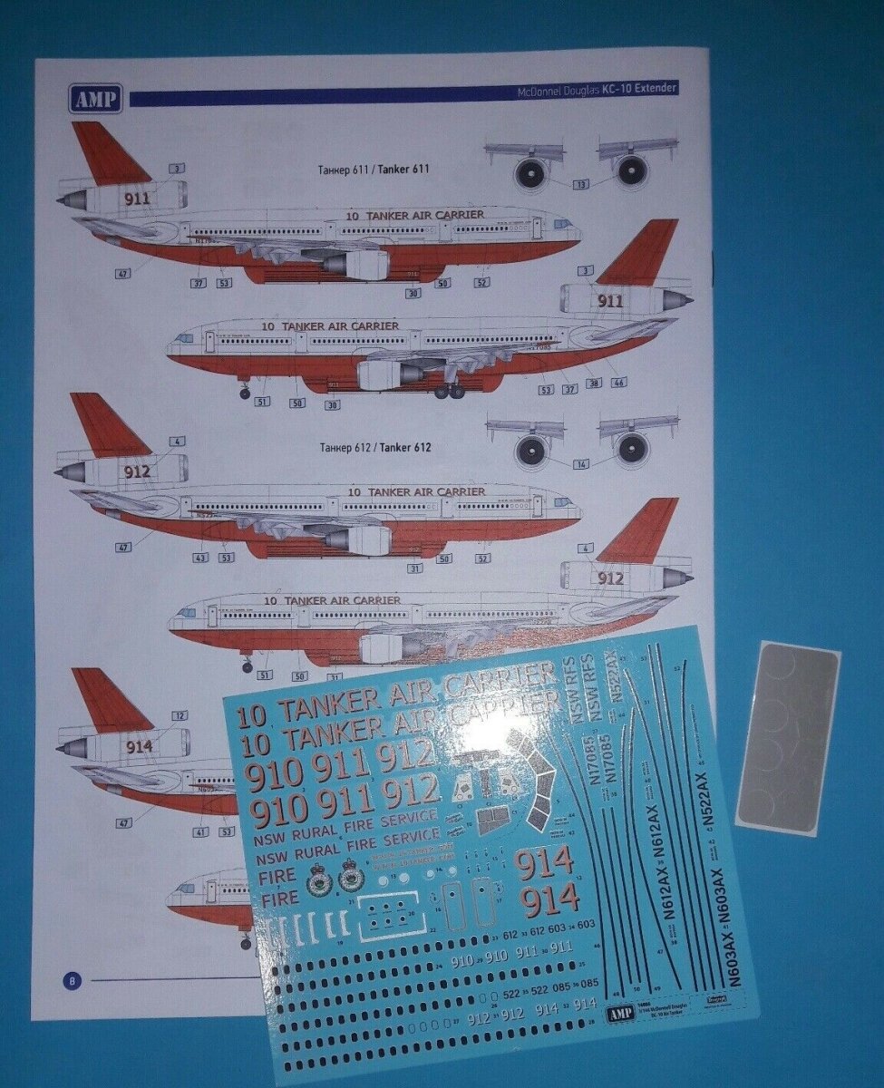 AMP 14405 McDonnell Douglas DC-10 Air Tanker 1/144 – imagen 4