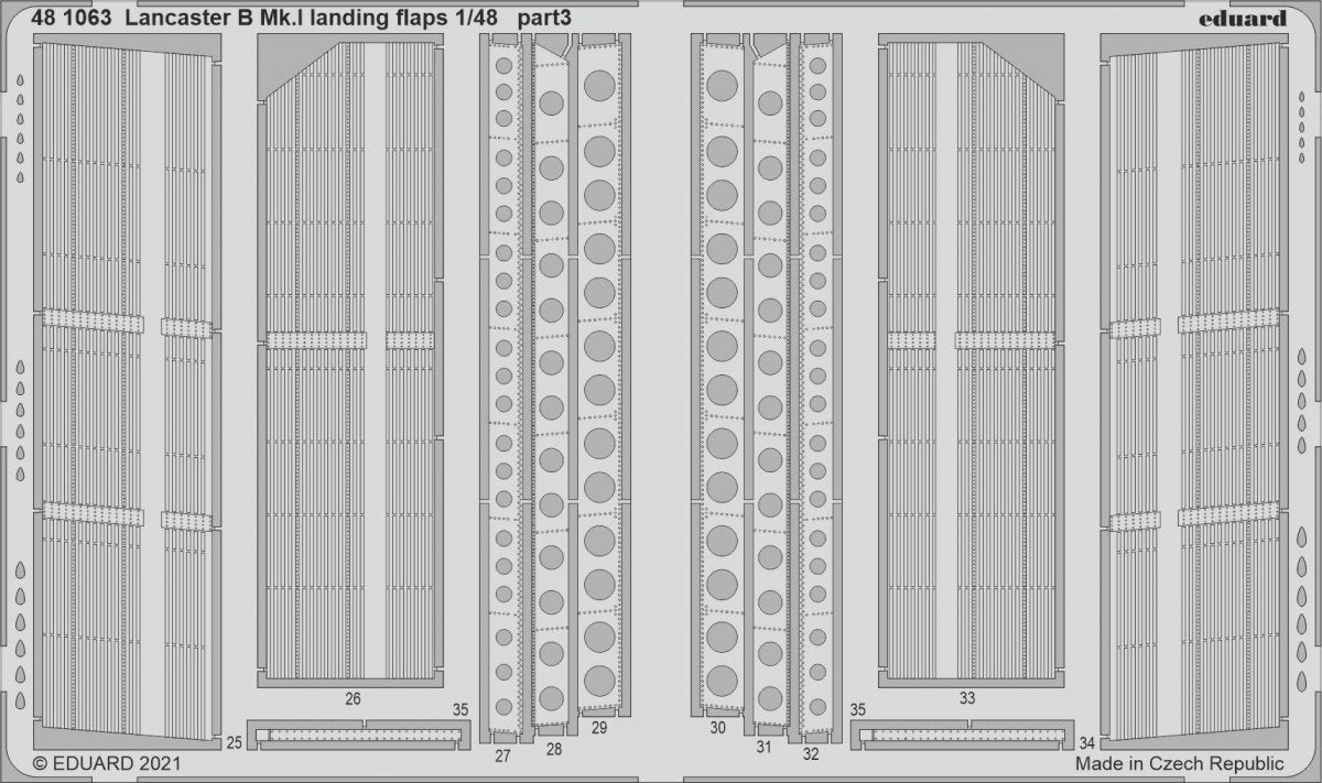 Eduard 481063 Lancaster B Mk.I landing flaps HK Models 1/48 – immagine 2