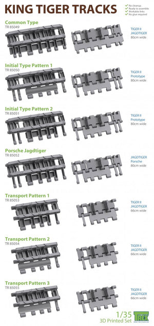 T-Rex Studio TR85053 King Tiger Transport Tracks Pattern 1 1/35 – Bild 5