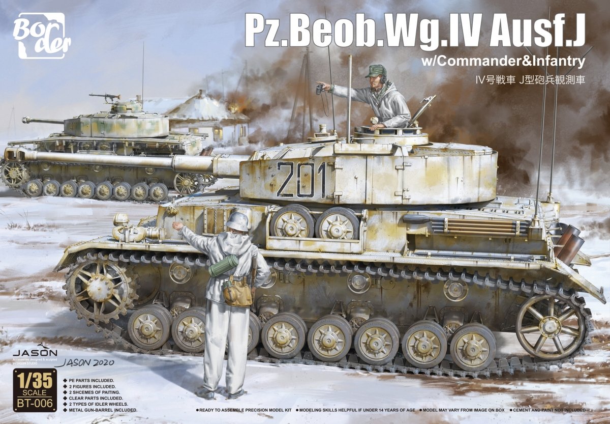 Border Model BT-006 Pz.Beob.According to IV Ausf. J w/Commander&amp;Infantry 1/35