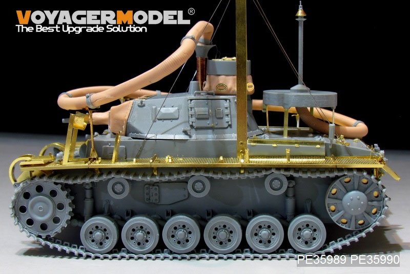 Voyager Model PE35989 WWII German Pz.KPfw.III (T)Ausf.F &amp;quot;Operation Seelowe&amp;quot; Basic For DRAGON 6877/6717 1/35 – imagen 16