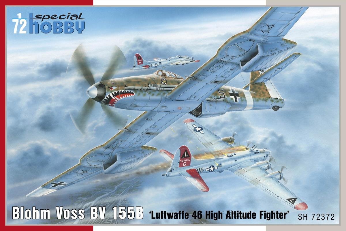 Maquette Special Hobby 72372 Blohm Voss BV 155B-1 « Chasseur de haute altitude Luftwaffe 46 » au 1/72 