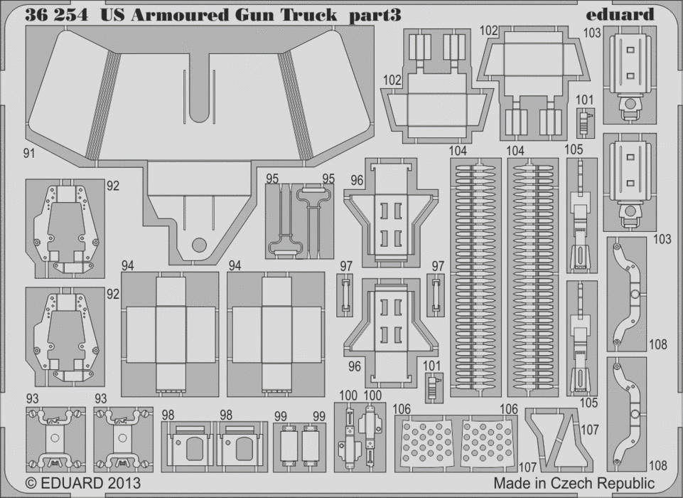 Eduard 36254 US Armoured Gun Truck ITALERI 1/35 – Bild 3